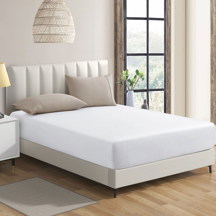 Ebern Designs Ellynor Microfibre Brushed 25cm Fitted Bed Sheet